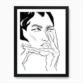 Face Of A Woman is elegance Art Print Art Print