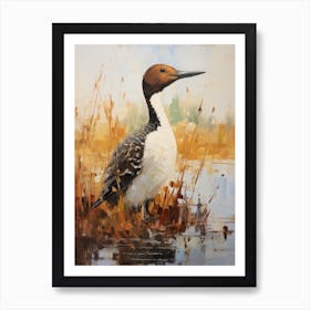 Bird Painting Common Loon 2 Art Print