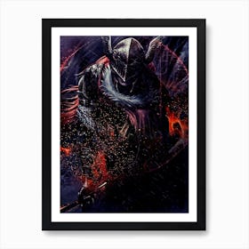 Dark Knight game Art Print