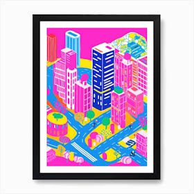 New York City Colourful View 7 Art Print