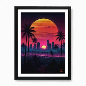 Tropical City 30x40in 9000x12000px 37 Art Print