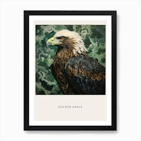 Ohara Koson Inspired Bird Painting Golden Eagle 4 Poster Art Print