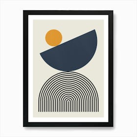 Lines and circles 4 1 Art Print