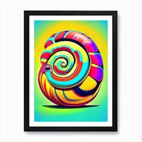 Nerite Snail 1 Pop Art Art Print