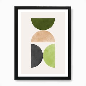 Circles and lines 30 Art Print