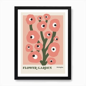 Flower Garden Bologna Pink Art Print