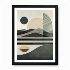 'Geometric Spaces' Art Print