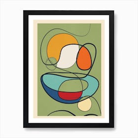 Abstract Line Art 2 Art Print