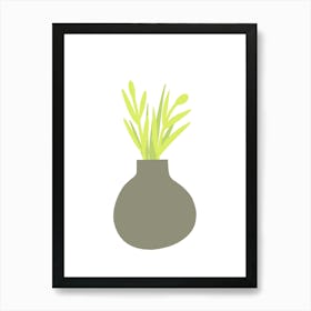 Plant In A Vase 2 Art Print