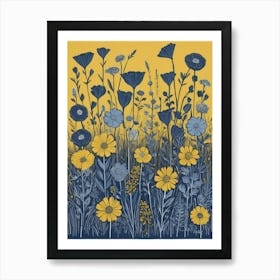 Poppies In The Meadow Art Print