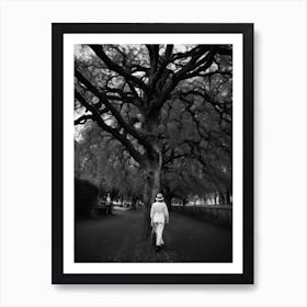 Man Under A Tree Art Print