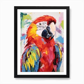 Colourful Bird Painting Macaw 2 Art Print