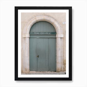 Door In Spoleto Art Print