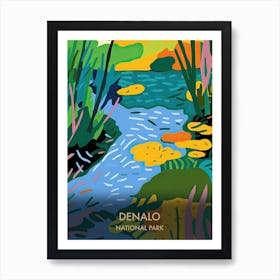 Everglades National Park Travel Poster Matisse Style 3 Art Print