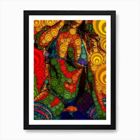 Psychedelic Sexy Woman 2 Art Print
