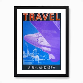 Travel Air Land Sea Art Print