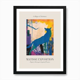 Wolf 3 Matisse Inspired Exposition Animals Poster Art Print