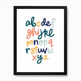 Alphabet Lettering 1 Art Print