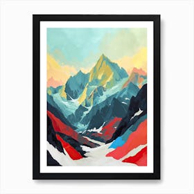 Abstract Mountain 69 Art Print