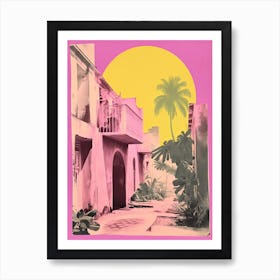 Cuba In Risograph Style 1 Art Print