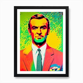 Sean Connery Colourful Pop Movies Art Movies Art Print