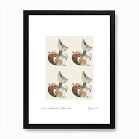 Cute Animals Collection Squirrel 6 Art Print