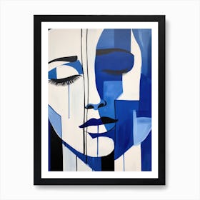 Blue Woman 12 Art Print