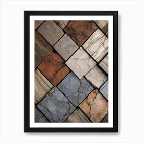 Tile Background Art Print