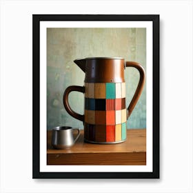 Mosaic Coffee Pot Art Print