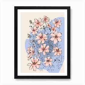 Blush Floral Art Print