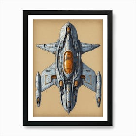 Spaceship 2 Art Print