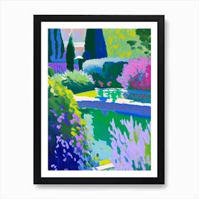 Claude Monet Foundation Gardens, 1, France Abstract Still Life Art Print