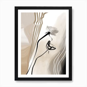 Flower In The Wind Art Print