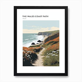 The Wales Coast Path Wales 2 Hiking Trail Landscape Poster Art Print