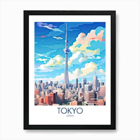 Tokyo Travel Print Japan Gift Art Print