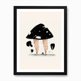 Mushroom Legs Art Print