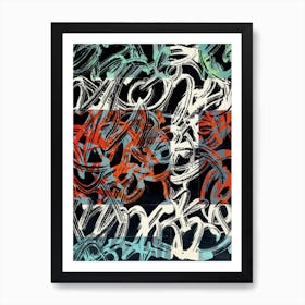 Colorful Graffi V Art Print