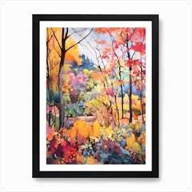 Autumn Gardens Painting Jardin Botanique De Montral Canada 1 Art Print