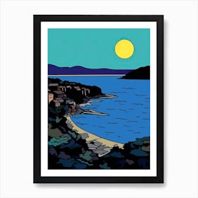 Minimal Design Style Of Dubrovnik, Croatia 4 Art Print