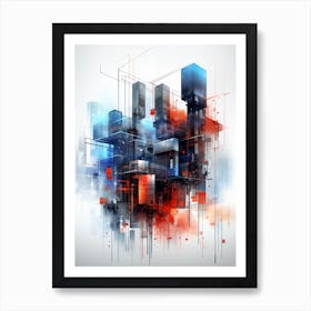 Abstract City Art Print