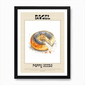 Poppy Seeds Bagel 2 Art Print