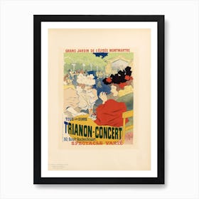 Trianon Concert Montmartre French Advertisement, Georges Meunier Art Print