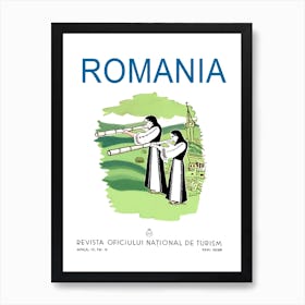 Romania, Women In National Costumes Art Print