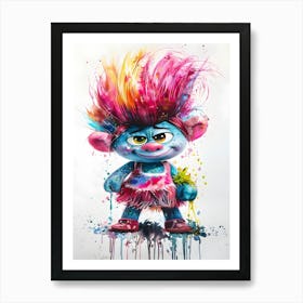 Poppy Of Trolls World Tour Art Print