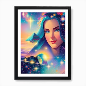 Fantasy Egyptian Girl Art Print