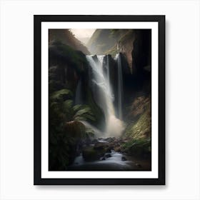 Yumbilla Falls, Peru Realistic Photograph (2) Art Print