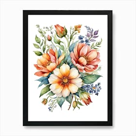 Watercolor Flowers 31 Art Print