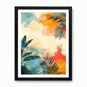 A Beautiful Illustration of Boho style 23 Art Print