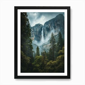 Waterfall Forest (30) Art Print