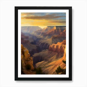 Majestic View Of The Grand Canyon At Sunrise Art Print